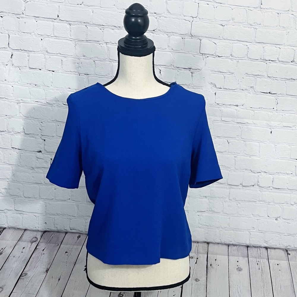 Mercer & Madison Blue Short Sleeve Top Size M